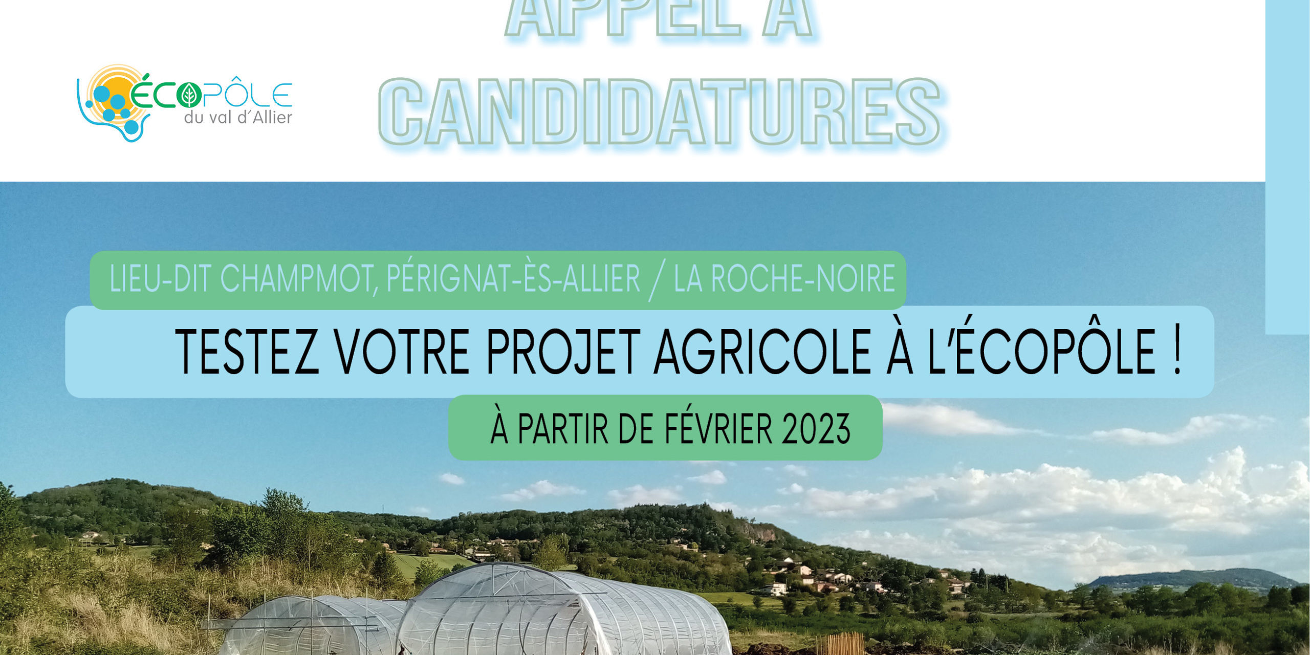 Appel à Candidatures Testez Votre Projet Agricole à Lecopôle Écopôle Val Dallier 